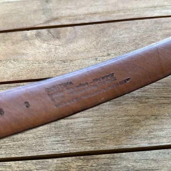 Trafalgar Wine Cortina Leather 356 Men’s Belt 38 - Picture 6 of 8